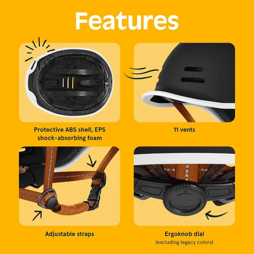Vista 3 de Retrospec Remi - Casco de bicicleta para adultos para hombres y mujeres, casco de bicicleta para desplazamientos, ciclismo de carretera, patinaje