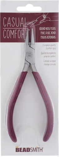 Vista 6 de The Beadsmith Alicates de punta redonda – Herramienta de fabricación de joyas de 6 pulgadas (5.984 in) con cabeza de acero pulido, agarre cómodo