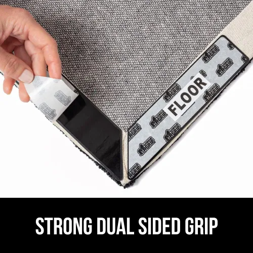 Vista 9 de Gorilla Grip Juego de 2 tapetes antifatiga y agarradores de alfombra, paquete de 12 alfombrillas antifatiga de 17 x 48 pulgadas y 17 x 24 pulgadas