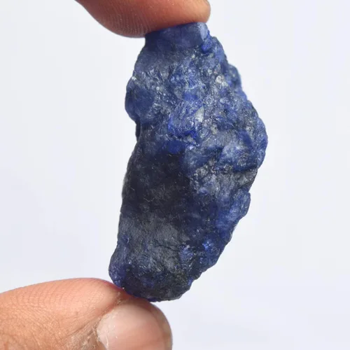 Vista 3 de GEMHUB 72.00 quilates con certificación de huevo natural en bruto, zafiro azul crudo, piedra preciosa suelta para la fabricación de joyas, Gema, azul