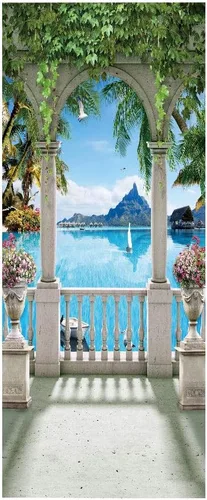 Vista 145 de Calcomanías 3D para puerta, murales para despegar y pegar, papel tapiz de caballo, calcomanías autoadhesivas extraíbles de PVC, impermeable, póster