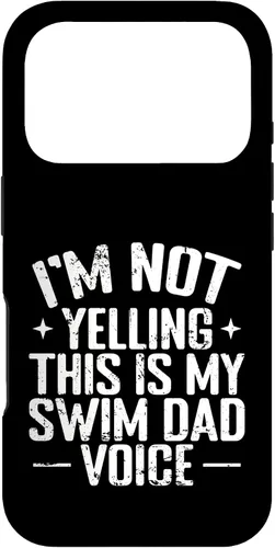 Vista 30 de Swim Dad Voice Funny Sports Parent Case for iPhone 16