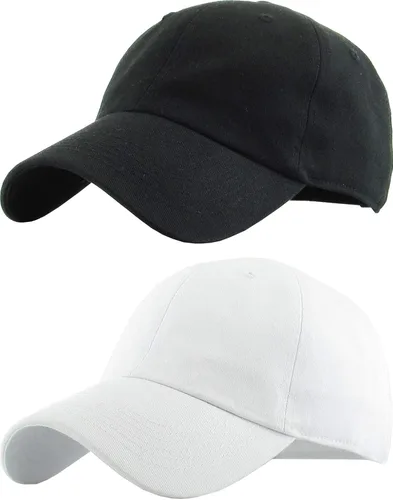 Vista 42 de KBETHOS Gorra de béisbol clásica unisex de algodón ajustable con corona baja - Sombrero liso para papá negro (1 unidad)