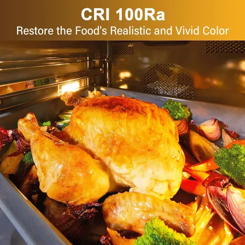 Vista 6 de Bombilla para horno microondas Whirlpool, compatible con Whirlpool Maytag GE Amana Over The Range Hood Microondas, base regulable 125V 40W E17, luz