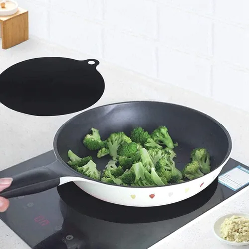 Vista 5 de 4 alfombrillas antideslizantes para inducción eléctrica, protector de placa de cocina de silicona reutilizable, resistente a altas temperaturas