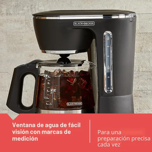 Vista 7 de BLACK+DECKER Split Brew - Cafetera digital de 12 tazas, CM0122, café helado o caliente, programable, toque rápido, mantiene el calor de 4 horas