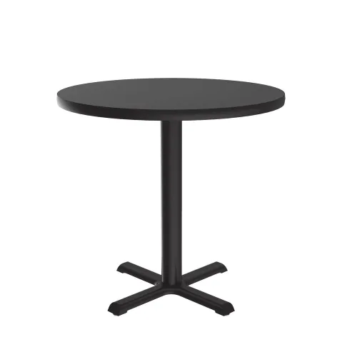 Vista 9 de Correll - Mesa cuadrada de pub de 24 pulgadas, mesa de cóctel de comedor de 29 pulgadas de alto, parte superior laminada de alta presión de granito