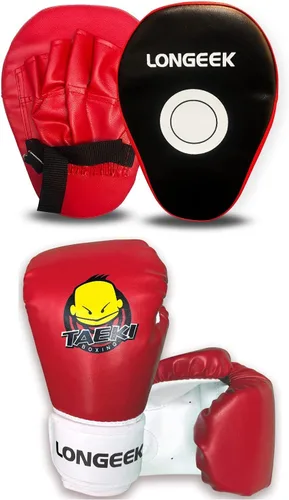 Vista 14 de Guantes de boxeo para niños de 4/6 onzas, guantes de entrenamiento, guantes de bolsa, guantes de lucha para niños de 3 a 15 años