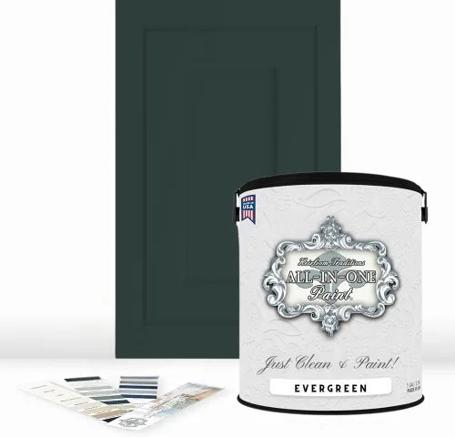 Vista 119 de Pintura TODO EN UNO, Abbey (gris cálido), Muestra de 8oz - Pintura duradera para gabinetes y muebles. Imprimación y capa superior incorporadas,