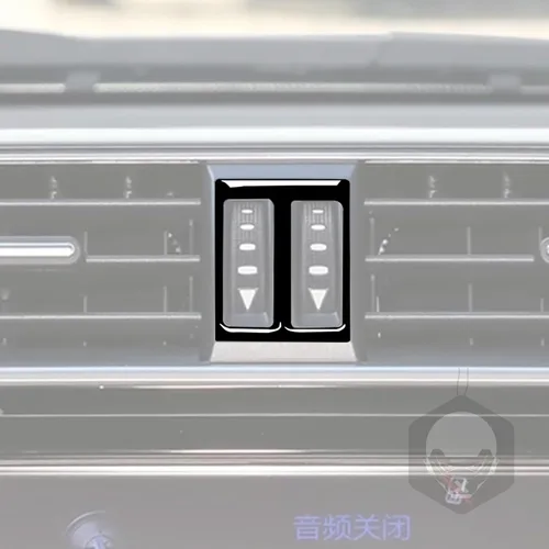 Vista 3 de Adhesivo decorativo ABS para salida de aire central de automóvil, compatible con Toyota Land Cruiser Prado 2010 2011 2012 2013 2014 2015 2016 2017