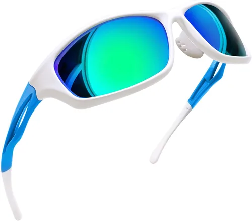 Vista 23 de Joopin Rectangle Sports Sunglasses Polarized UV400 Protection Wrap Around