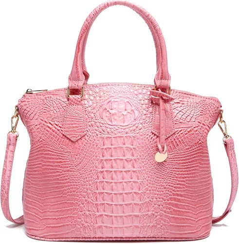 Vista 25 de Makcr Joacbv Bolso Satchel para Mujer Bolso Bandolera Largo Elegante Bolso Tote Asa Superior Cuero Vegano Bolsos de Mano para Damas Patrón en Relieve