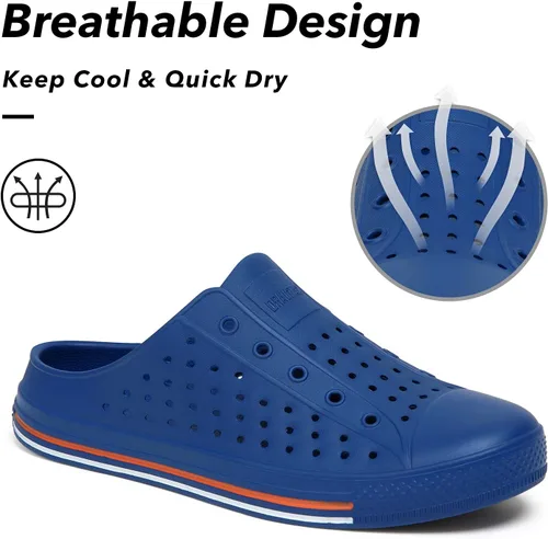 Vista 3 de SAGUARO Zuecos de jardín para hombre y mujer, zapatos casuales unisex de secado rápido, sandalias de verano antideslizantes para playa