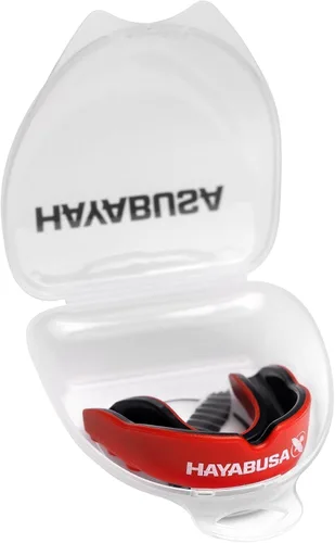 Vista 10 de Hayabusa Combat Sports - Protector bucal para jóvenes, niños y adultos, viene con funda, color negro/dorado, juvenil
