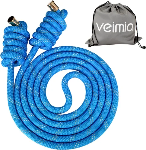 Vista 6 de veimia Cuerda de flujo para fitness, de alto rendimiento, cuerda de entrenamiento de doble tejido, cuerda de salto de flujo ajustable para hombres