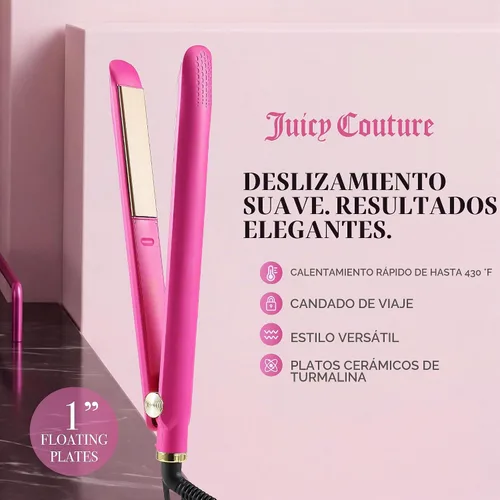 Vista 2 de Juicy Couture - Plancha plana de cerámica con calor ajustable