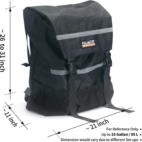 Vista 3 de ALL-TOP Bolsa de basura para neumáticos de repuesto, bolsa de basura resistente para puerta trasera de camión, bolsa de almacenamiento de carga