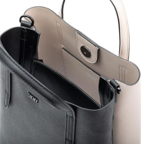 Vista 5 de DKNY INES - Bolsa de mano, color caramelo BLKLT, BlkLt Toffee