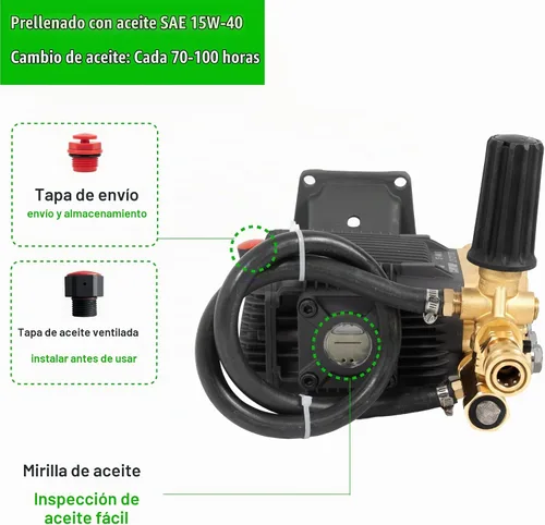Vista 8 de Canpump CF 4040 G: 4000 psi @ 4 US gpm, bomba de lavado a presión de eje