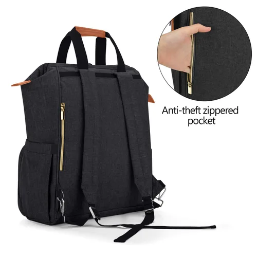 Vista 5 de Teamoy Bolsa para extractor de leche compatible con Spectra S1, S2, Medela y bolsa enfriadora, bolsa convertible para extractor de leche y mochila