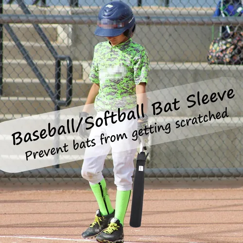 Vista 6 de ILHSTY Funda protectora de bate para béisbol y sóftbol, calentador de bates y cubierta con gancho