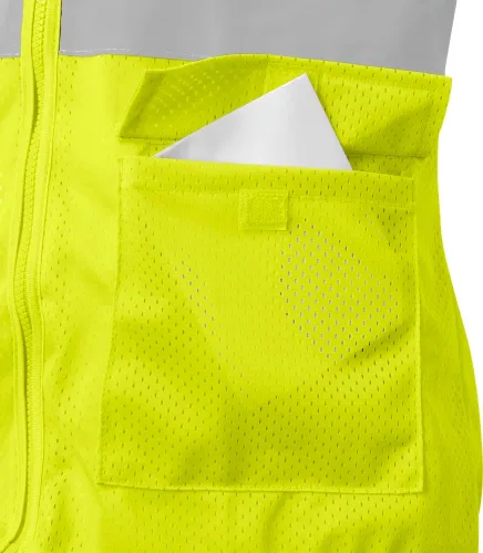 Vista 3 de Ironwear 1130 Chaleco de seguridad de alta visibilidad para mujer Verde