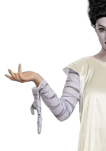 Vista 4 de Disfraz Deluxe de la Novia de Frankenstein para Adultos Multicolor