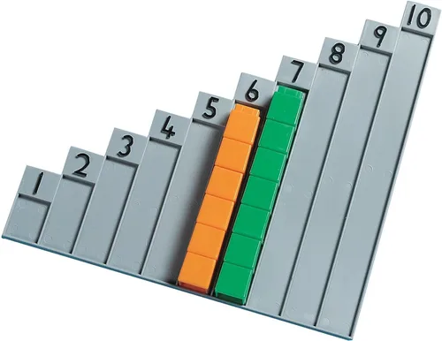 Vista 4 de Didax Educational Resources Unifix 1-10 - Escalera para cubos, multicolor