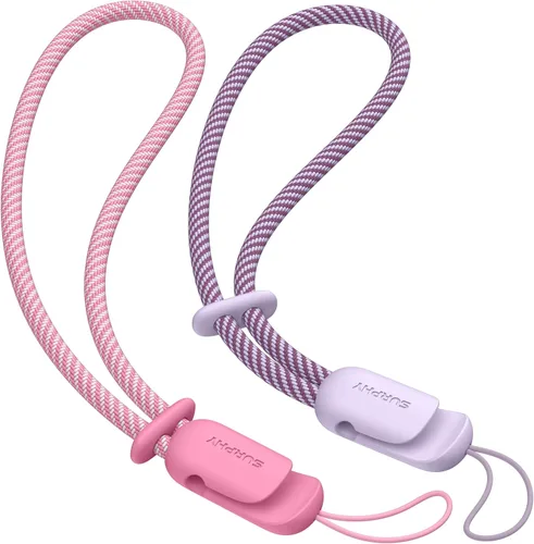 Vista 29 de SURPHY Paquete de 2 cordones de teléfono para funda de teléfono celular, correa de muñeca de teléfono para funda, correa de teléfono celular