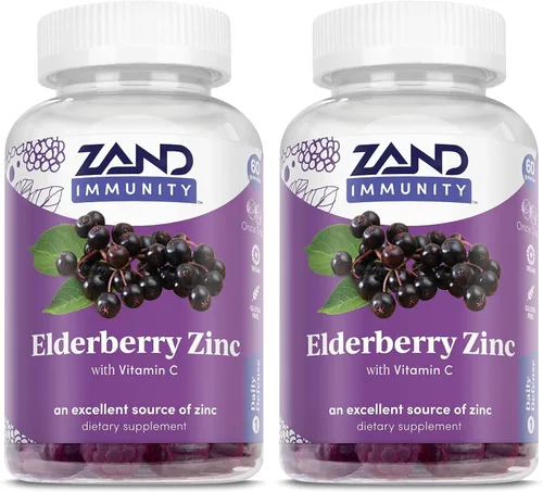 Vista 6 de Gomitas de inmunidad de saúco con zinc y vitamina C de ZAND - Suplemento de apoyo inmunológico - Gomitas de saúco con DV de zinc y vitamina C