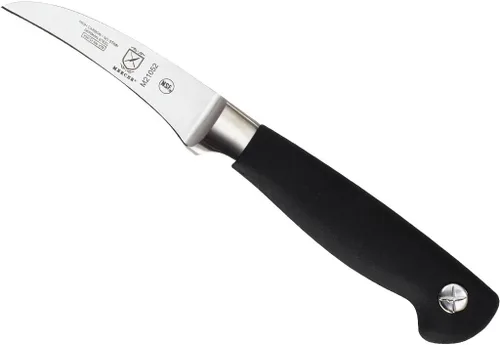 Vista 16 de Cuchillo para carne forjado Mercer Culinary Genesis de 10 pulgadas, Cuchillo rígido, forjado para deshuesar, 15,24 cm, 6", Acero/negro