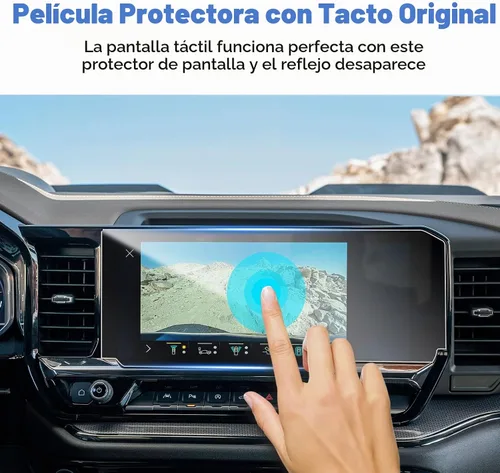Vista 4 de SHAOHAO 2 protectores de pantalla para Chevy Silverado 1500 2025 2026 de 13.4 pulgadas para Chevy Sliverado y Sierra 2022 2023 2024 2025 2026 y 2