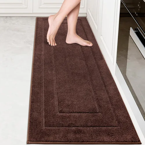 Vista 10 de PURRUGS Alfombra de cocina lavable a máquina, de 24 x 35.5 pulgadas, antideslizantes, antideslizantes, tapetes de pie suaves y superabsorbentes