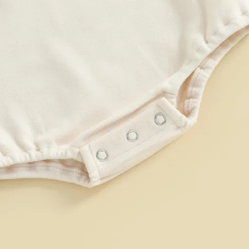 Vista 7 de VISGOGO Mameluco de gran tamaño para bebé recién nacido, ropa neutra Beige-aunties Bestie