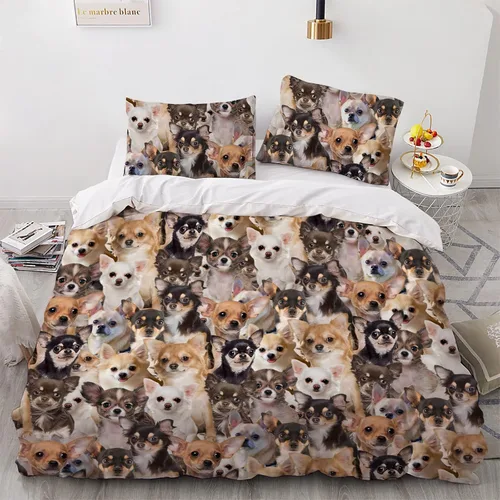 Vista 21 de Airedale Terrier - Juego de funda de edredón para amantes de los perros, juego de edredón para perros Bingley Terrier, juego de ropa de cama Perro