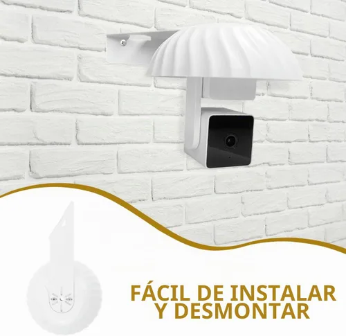 Vista 5 de Cámara de seguridad Sun Rain Cover Uso al aire libre Plástico Metal