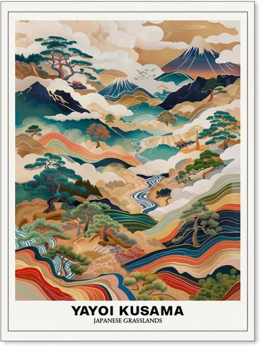 Vista 16 de Podafu Arte de Pared en Lienzo de Casa de Té Japonesa de Tokio - Decoración Moderna Ukiyo-e - Marco Negro - 10L" x 8W" - Dormitorio y Sala de Estar