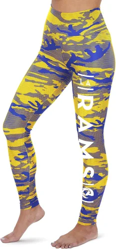 Vista 133 de Zubaz NFL Mallas para mujer de longitud completa de cintura alta básica 1.0