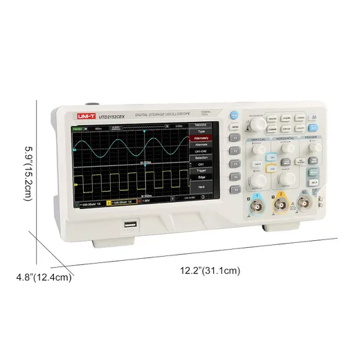 Vista 9 de UNI-T UTG932 + UTD2152CEX, kit de generador de funciones y osciloscopio