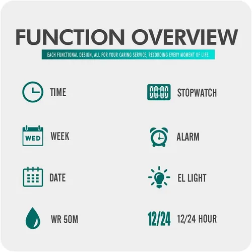 Vista 6 de Dayllon Kids Digital Watch Outdoor Sports 50M Waterproof Electronic Watches Alarm Clock 1224 H Stopwatch Calendar Boy Girl Wristwatch