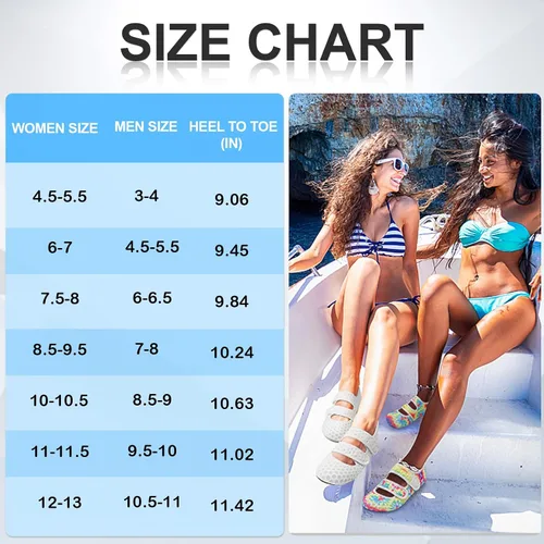 Vista 2 de BARERUN Zapatos de agua para mujeres y hombres, secado rápido, descalzos, playa, caminar, kayak, surf, yoga, sandalias ajustables anchas