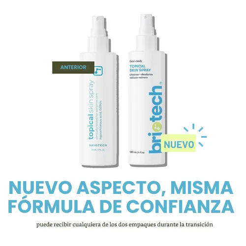 Vista 5 de BRIOTECH Aerosol Tópico para la Piel, Spray de Ácido Hipocloroso para Piel Sensible, Bruma Facial HOCl, Apoyo Total del Cuerpo Contra la Irritación