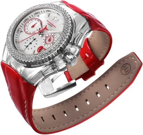 Vista 3 de Technomarine Reloj casual de cuarzo para mujer Cruise de acero inoxidable y cuero