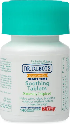 Vista 5 de Dr. Talbot's Tabletas calmantes de manzanilla nocturnas, de inspiración natural, disolución rápida, 140