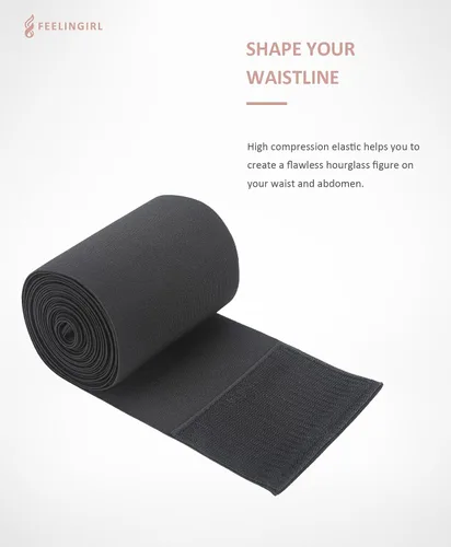 Vista 6 de FeelinGirl Entrenador de cintura para mujer, faja reductora de cintura para sauna, faja para abdomen, talla grande, vendaje Snatch Me Up