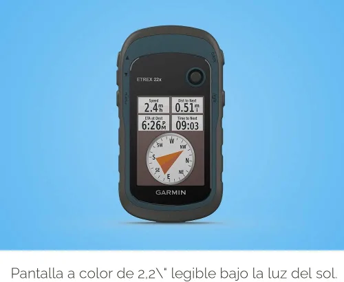Vista 7 de Garmin 010-02256-00 eTrex 22x, navegador GPS de mano resistente, negro/azul marino