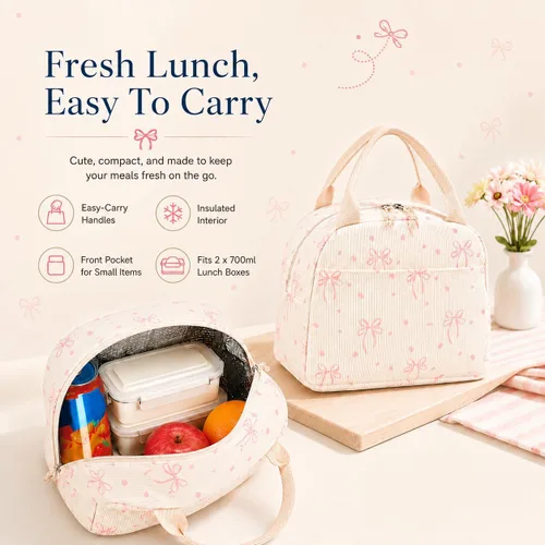 Vista 4 de Bluboon - Mochila escolar para niñas y mujeres para uso diario y de estilo informal, para portátil de 15 pulgadas, con bolsa para almuerzo y bolsa