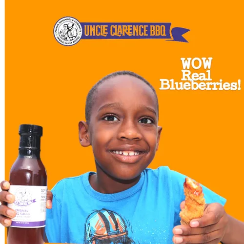 Vista 5 de Uncle Clarence - Salsa para barbacoa original hecha con arándanos, paquete de 2 salsas para barbacoa totalmente natural, salsa para sumergir