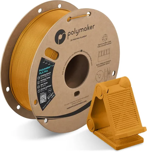 Vista 30 de Polymaker PLA Pro Filament 1.75mm 1KG Black, High-Impact Resistance Tough, High Speed Up to 300mm/s, Clean Surface, Low-Warp, Easy to Print on