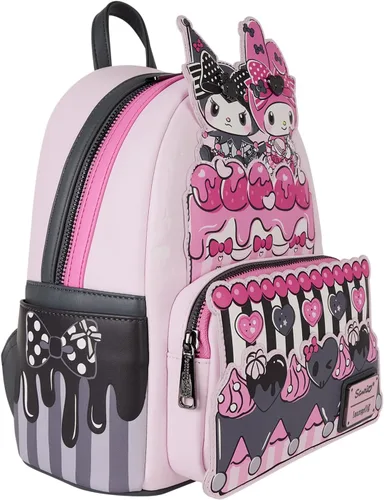 Vista 3 de Mochila Mini Loungefly Sanrio My Melody y Kuromi